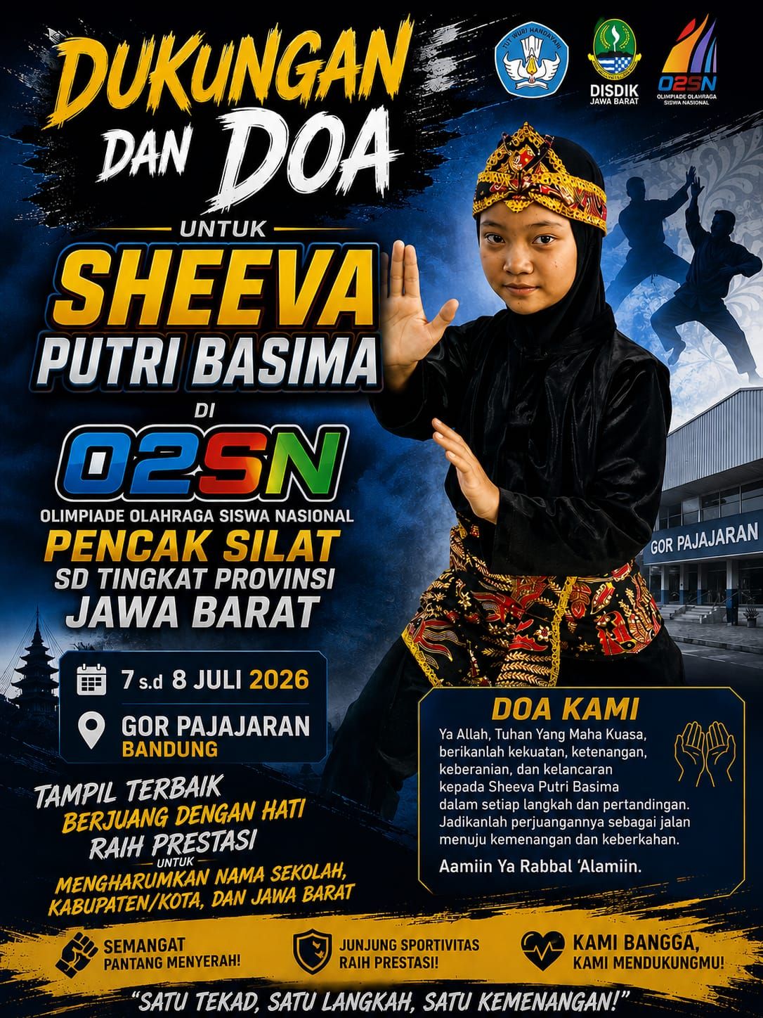SHEEVA  HARUMKAN KAMPUNG SILAT JAMPANG Pencak Silat O2SN Provisi Jawa Barat